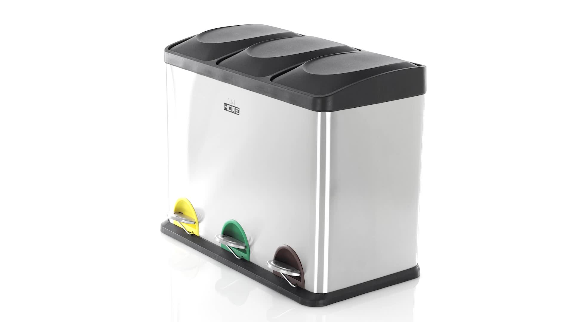 Reciclaje Wellhome Cubo Ecolu00f3gico Compartimentos, Basura