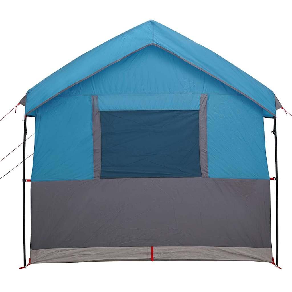 Wasserfestes Familienzelt für 4 Personen, Grün und Weiß, 324 x 255 x 230 cm, aus 185T Polyester mit PU-Beschichtung, inklusive abnehmbarem Regenverdeck, Licht-Haken