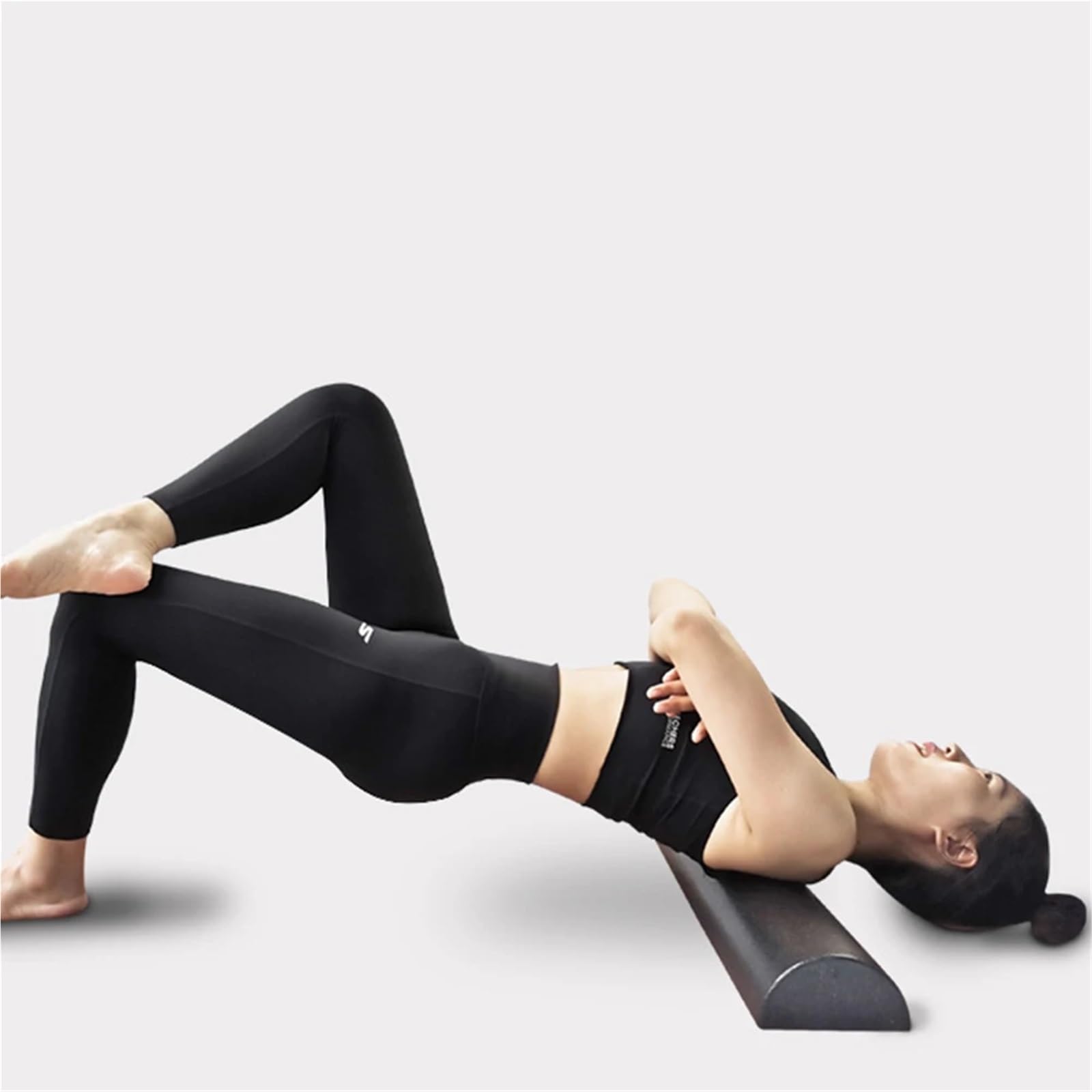Rullo massaggiatore ginnico for rilassamento muscolare, mezzo tondo, in schiuma for muscoli fitness Per Yoga