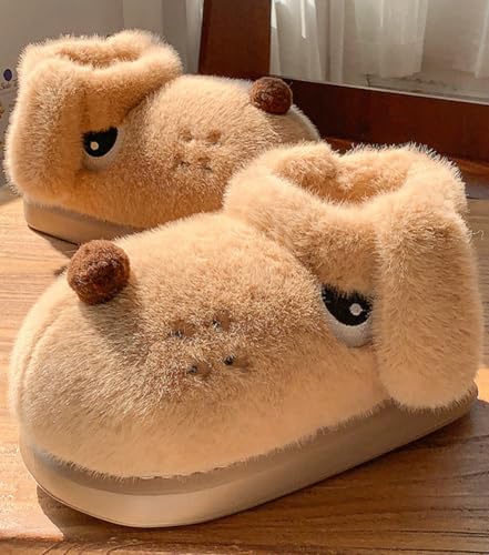 Fuzzy Dog Slippers House Slippers for Women Fluffy Furry Cute Animal Women's Warm Winter Slipper Indoor 20252