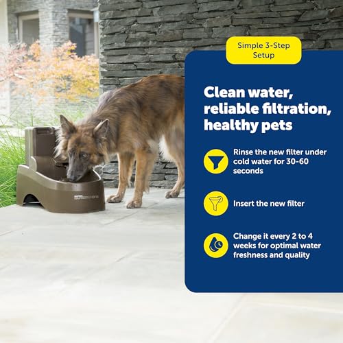 PetSafe Drinkwell Replacement Filter Pack for Outdoor Dog Water Fountain, 3 Carbon Filters & 1 Foam Filter - image 5