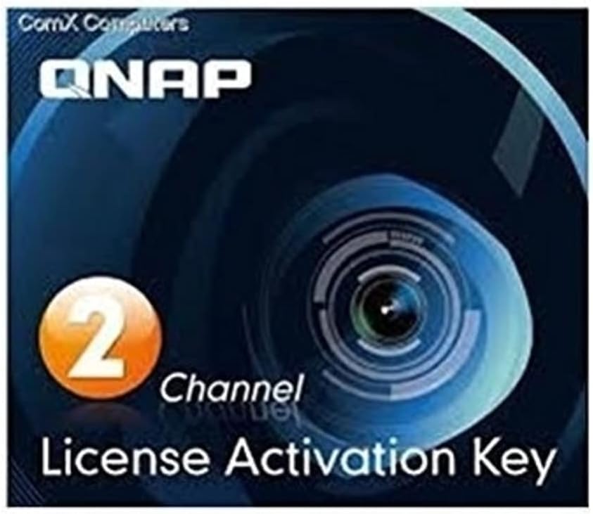 Qnap Camera License Activation Key for Surveillance Station Pro for QNAP NAS (LIC-CAM-NAS-2CH)