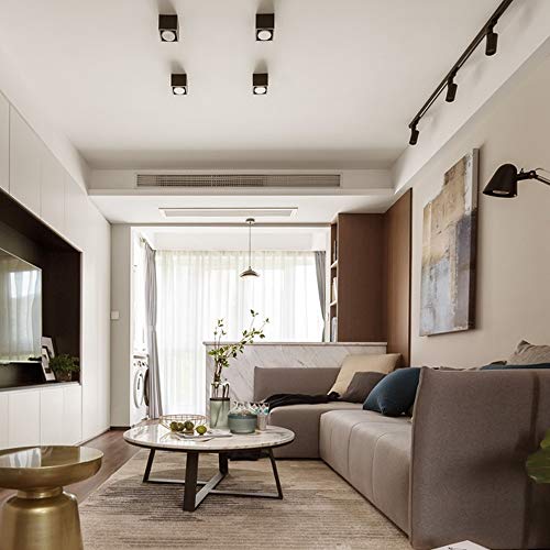 Plafonnier Porche et Balcon Moderne | Spot LED Carré Intensité Réglable pour Allée