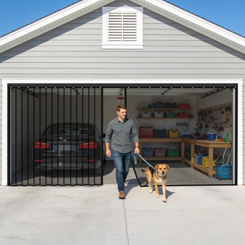 FEGO Sliding Garage Door Screen 16x7FT