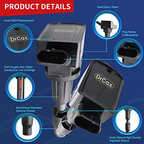 image for DrCax OEM Ignition Coil UF764 GN10730 Compatible with Genesis Kia G70 