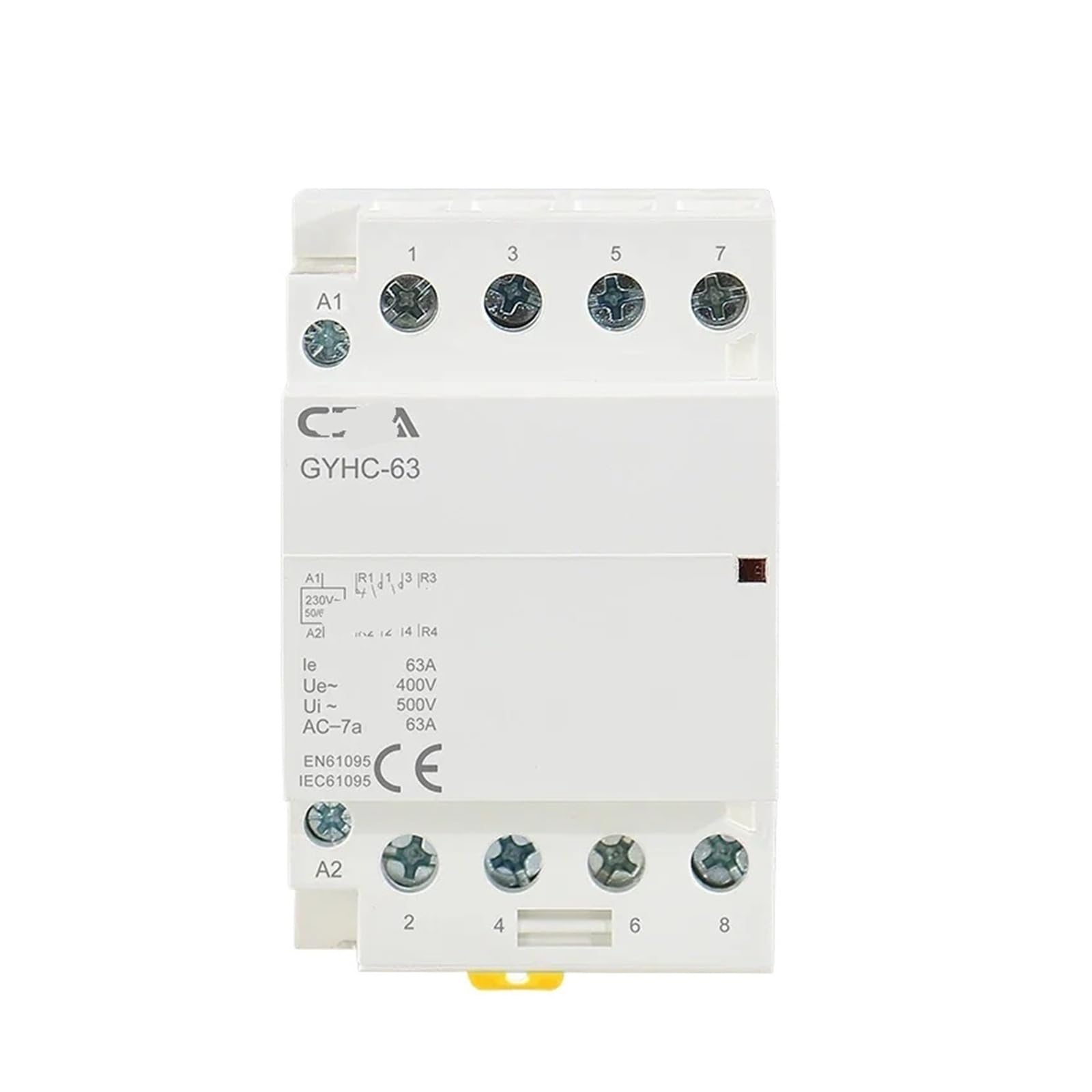 Modułowy stycznik AC, 4P, 63A, 220V, 4NO, 2NC + 2NO