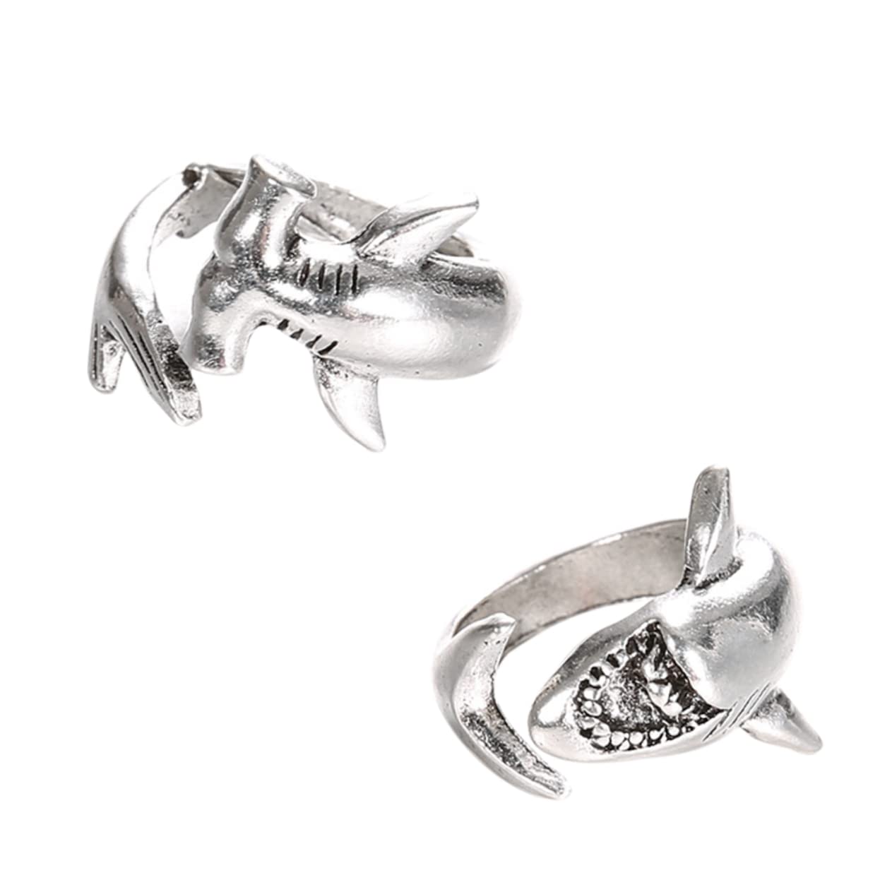 Anillos de pareja personalizados ajustables abiertos y elegantes de nudillos 8