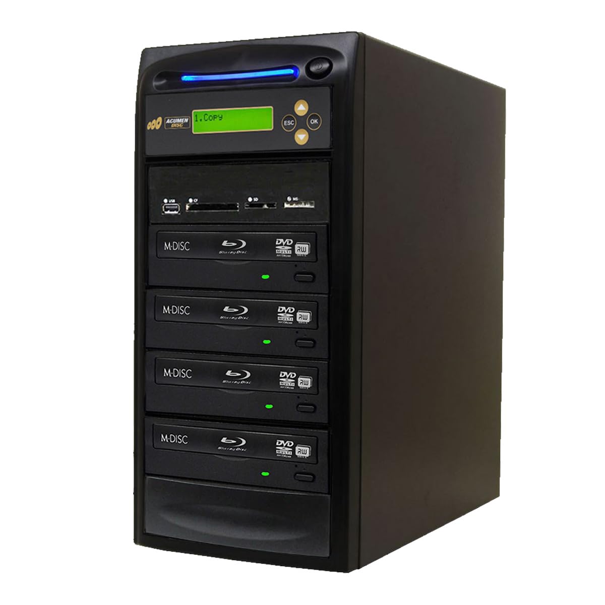 1 to 3 Multimedia Backup Duplicator - Flash/Disc to Blu-Ray AD03-MMBD