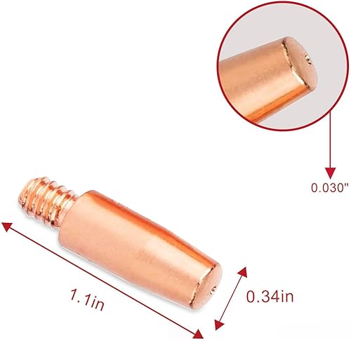 Miniatura 2 de 20-PK punta de contacto KP2744-030 .030 "para Lincoln Magnum PRO 200L 250L 300L 200A250A350A parte MIG soldadura pistola piezas