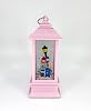 Romantic Winters Tale Illuminated Snow Globe - Valentines Pink