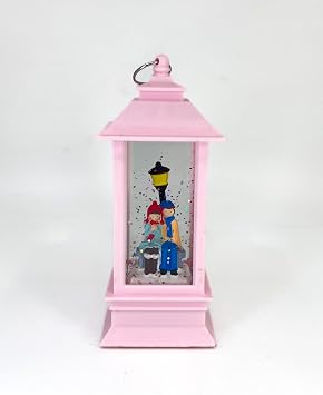 Romantic Winter's Tale Illuminated Snow Globe - Valentine's Pink