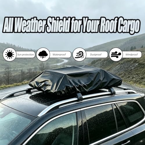 Capa para cajas de techo de camping impermeable en SUV y coche 6