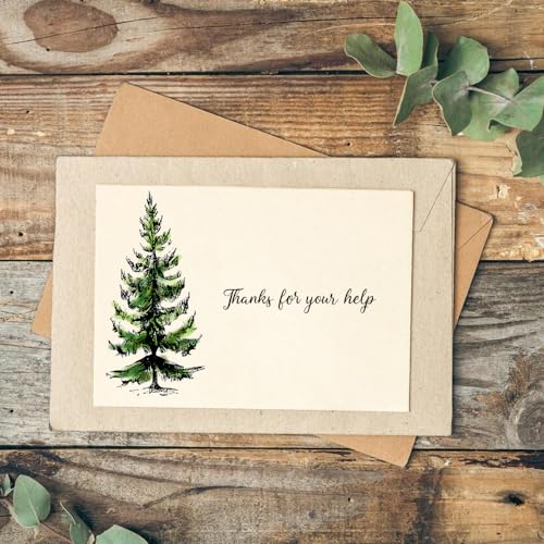 Large Trees Clear Stamps for Card Making, Forest Woods Background Clear Rubber Stamps Grove Pine Trees Background Transparent Rubber Seal Stamps for DIY Photo Scrapbooking Card Album Crafting Supplies - Thumbnail 5