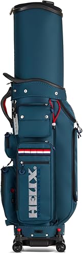 Miniatura 33 de HELIX -Bolsa de carrito de golf de golf, fácil de transportar, bolsa retráctil para carrito de golf con chasis de ruedas de bloqueo y empuñadura