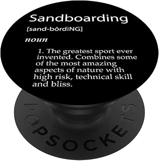 Sand Boarding Definition Dune Surfing Sandboarding Dessert PopSockets Adhesive PopGrip