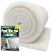 Aquatic Experts Classic Koi Pond Filter Pad FINE - 12 Inches by 72 Inches by 3/4" to 1 Inch - White Bulk Roll Pond Filter Media, Ultra-Durable Fish Pond Filter Material USA