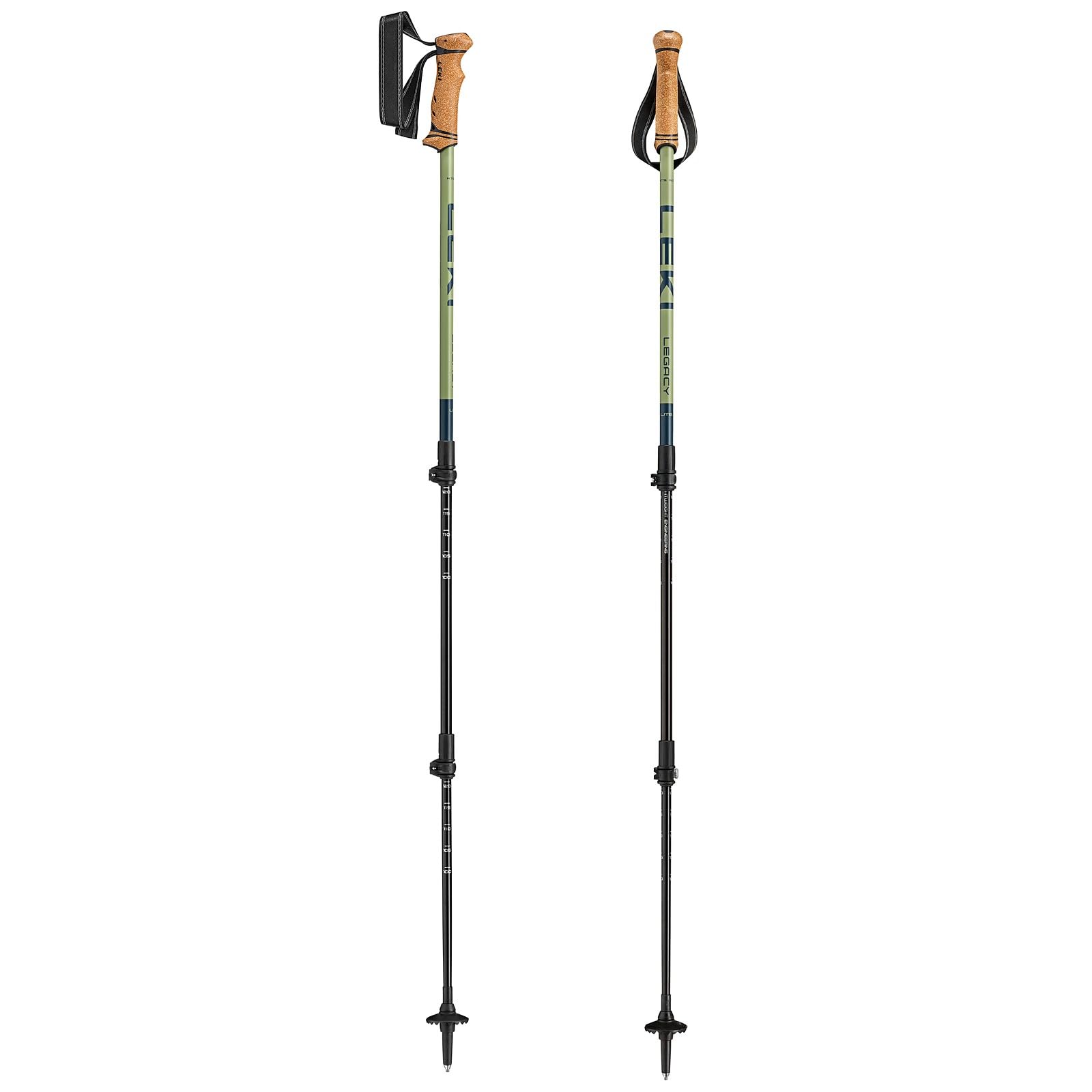 LEKI Legacy Lite Hiking Poles for Women & Men | Lightweight, adjustable aluminum trekking poles (90–135 cm) with trekking baskets