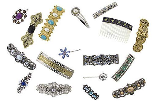 Assorted 1928 Hair Accessory Mystery Package Three Hair Jewelry (combined retail value $50.00)