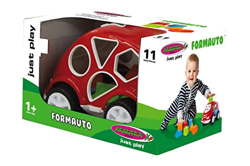Jamara- Just Play Juego Educativo Coche con Formas, Color rojo (460290)