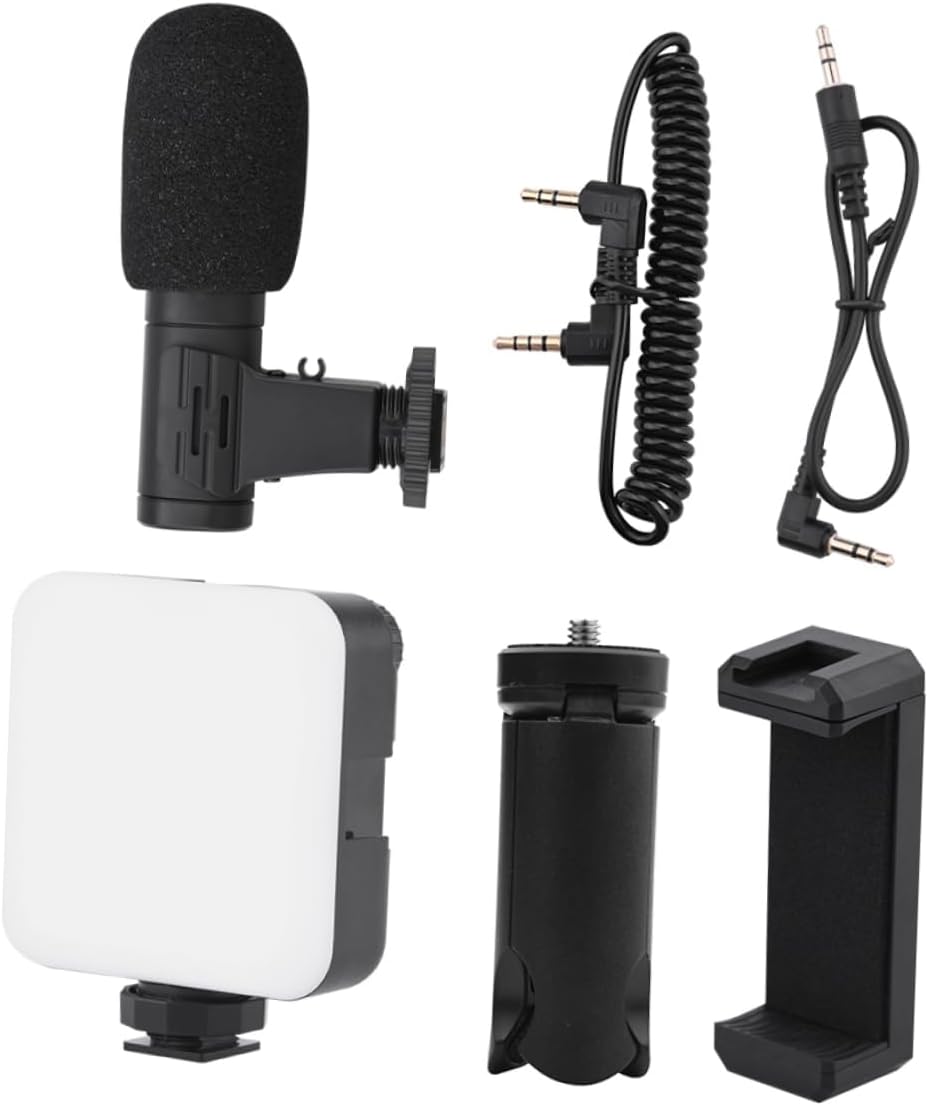 Cellphone Vlog Kit Phone Bracket Tripod Led Fill Lamp Holder Remote Control