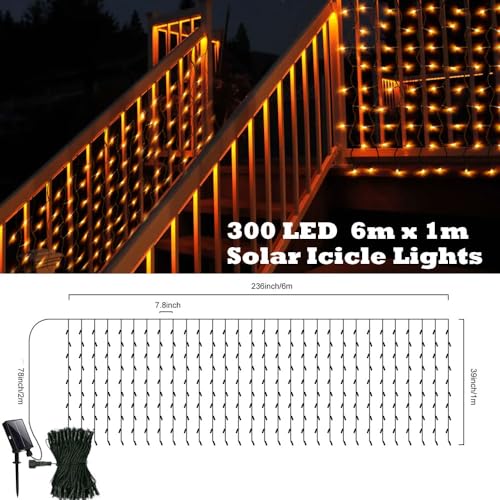 Guirlande lumineuse féerique solaire en cascade pour éclairage de jardin - 6