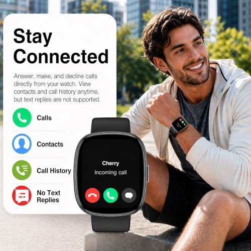 Image of LIVIKEY Bluetooth Calling Smart Watch, 1.83 inch Display, Step Counter Tracker | Step Counter, Heart Rate Monitor, Sleep Monitor, Alarm Clock, Stopwatch, Fitness Tracker, IP68 Waterproof Smart Watches
