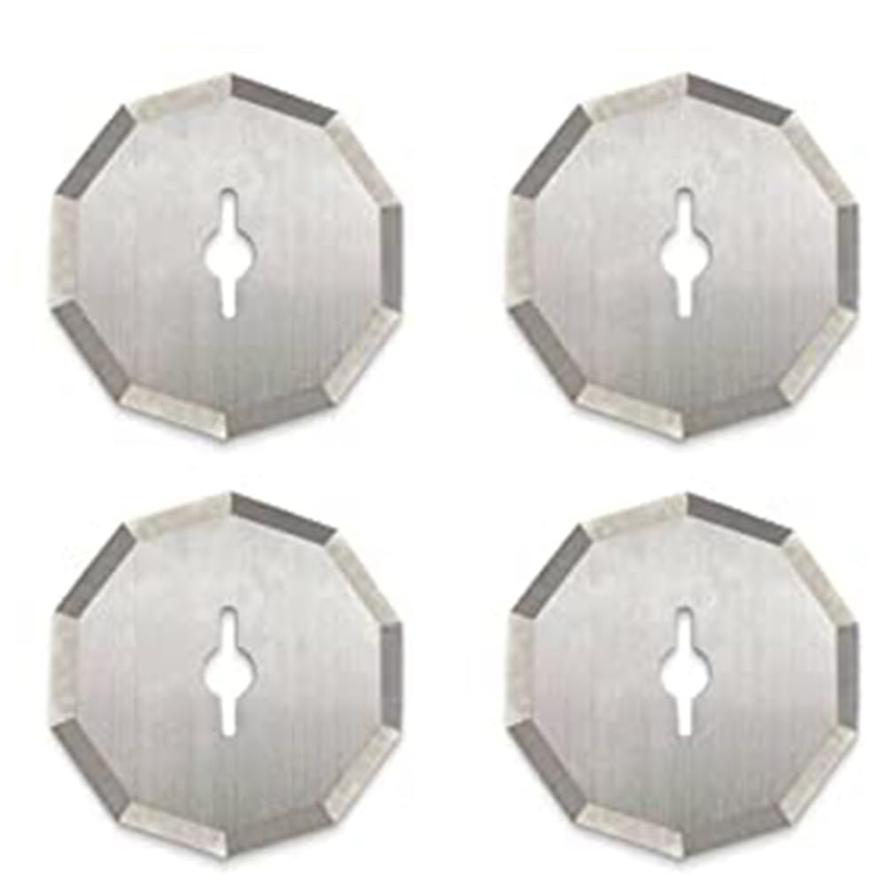 Littimoon 4 Pcs Replacement Rotary Blades Compatible Cutting Machine Blade for WX2300 Zipsnip RC2600K,RC2601, RC2602, WX080L, WX081L