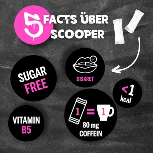 SCOOPER Energy 80mg Fresh Box Extra Strong | Cool Grapefruit Fresh Mint Extra Strong | 4 x 7,2g
