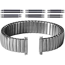 Gilden Gents Expansion 16-20mm Extra-Long High-Polish Stainless Steel Watch Band 504-SL