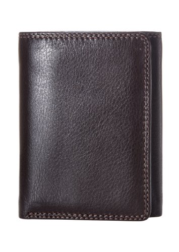 Visconti HT18 Classic Style Soft Leather Trifold Wallet (Brown)3