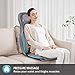 COMFIER Massager Chair with Heat, Shiatsu Neck Back Massager Portable with Compress & Rolling,Massage Chair Pad for Full Back,Christmas Gifts for Dad Mom Women Men