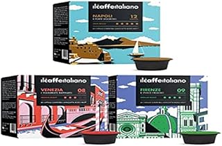 Il Caffè Italiano 120 kapsułek do kawy z Lavazza A Modo Mio System kombpatible, zestaw do kawy o różnej intensywności