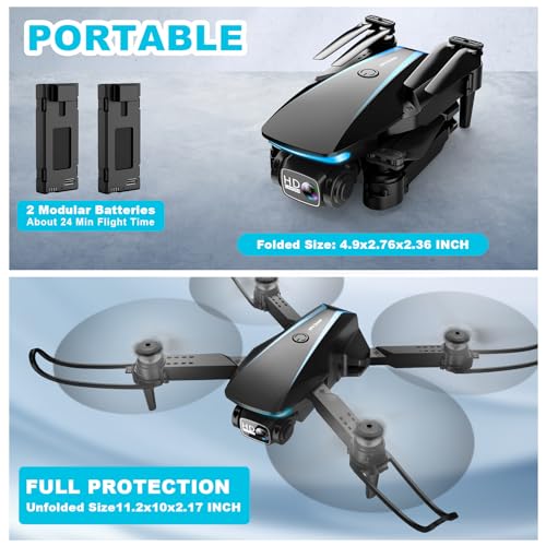 Oddire Drone with Camera 1080P Drones for Adults Trajectory Flight Gravity Control One - image 6