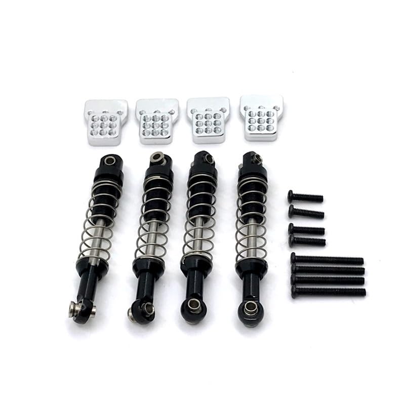 Mang Niu D96 D90 D91 MN98 99S V1 WPL remote control car metal upgrade shock absorber absorber frame(Black)