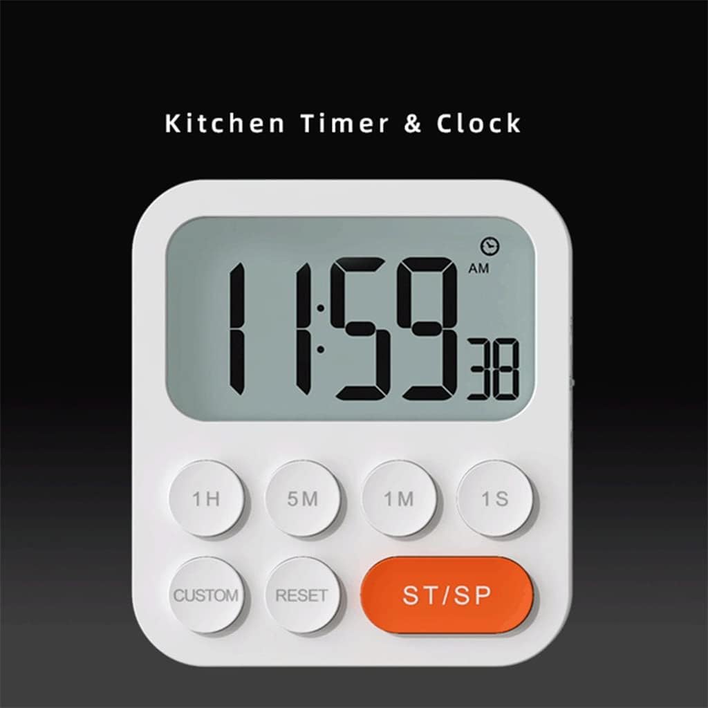 Kitchen Tool Desktop Digital Timer Countdown Home ABS Magnetic Portable Alarm Clock