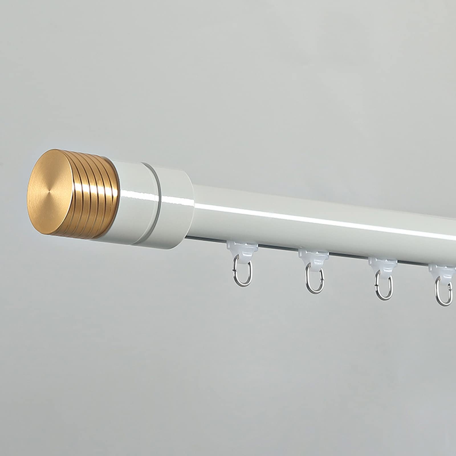 Tringle pour séparation de pièce double fixation murale pour cloisonner un espace