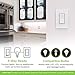 Enbrighten Z-Wave Smart Rocker Light Switch with QuickFit and SimpleWire, 3-Way Ready, Works with Alexa, Google Assistant, ZWave Hub Required, Repeater/Range Extender, White & Light Almond, 46201