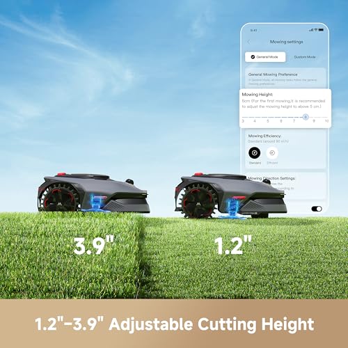 Image of MOVA LiDAX Ultra 1000 Robot Lawn Mower Wire Free for 1 /4 Acre, RTK-Free+360 3D LiDAR+AI Vision Auto Mapping, Zero-Edge Cutting, Cutting Height 1.2 inch-3.9 inch, 45% Slope, Up to 150 Managed Zones Dual Maps