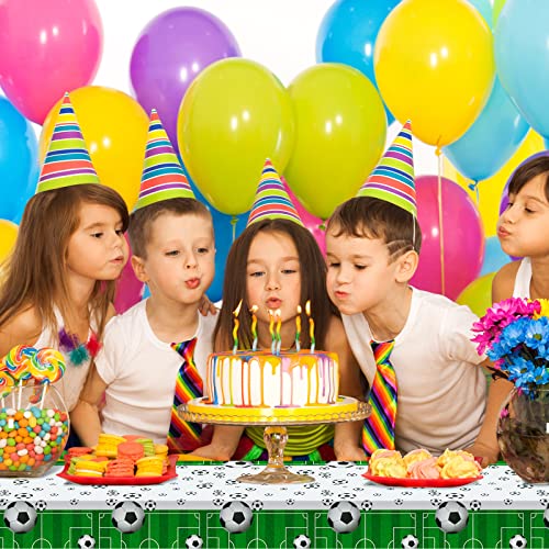 3 Pcs Soccer Table Decorations Soccer Themed Table Covers Football Party Decorations Supplies Plastic Table Runner Sports Ball Tablecloth For Game Day Birthday Party Outdoor Event, 54 X 108In #TOP4