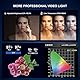 GVM 300W LED Videoleuchte, 300W Bowens LED Studiolicht 65000Lux/1m LED Fotografie Dauerlicht für Video Studio YouTube Foto Videoaufnahmen, CRI97+, 12 Effekte, 2700K–6800K Videolicht DMX/APP-Steuerung