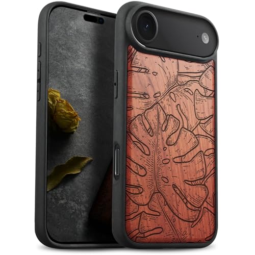 Étui iPhone 17 Air Bois Gravé de Prestige Carveit Coque Magnétique Magsafe