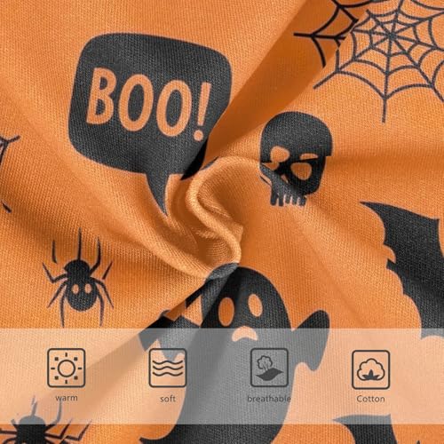 Black Halloween Bats Underwear for Girls, Toddler Girl Panties, Cotton Girls Underwear, 2–8 Years3