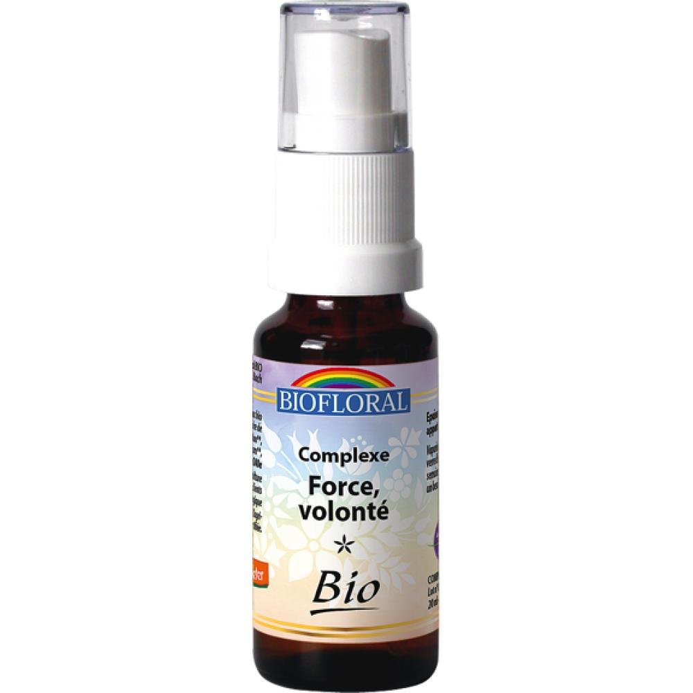 Biofloral - Elixir floral du docteur bach complexe n°3 force et volonte - vaporisateur élixir floral