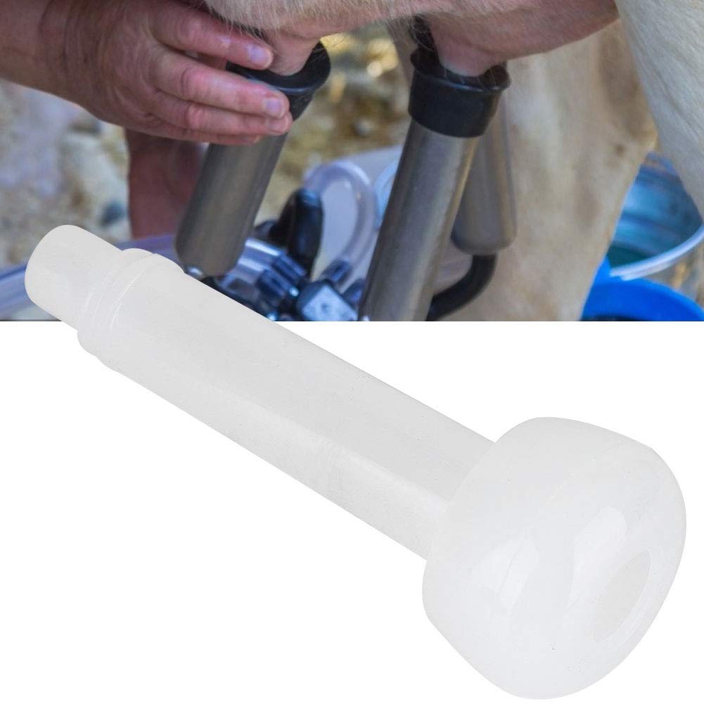 Zerodis Milchzitzenmaschine Weichgummi Round Head Milchabdeckung Melkfolie Innenabdeckung Melkbecher Zubehör für Rinderschafpferde Livest Melkfutter(#2)