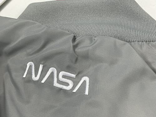 CORIRESHA Winter Men's NASA Bomber Jacket Stand Collar Thickened With Embroidery4