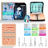 Dimedsion Kit sutura chirurgica con cuscinetto con vene, Kit suture per studenti, kit sutura per praticare sutura, kit di sutura chirurgica, kit suture chirurgiche, kit per suture chirurgiche