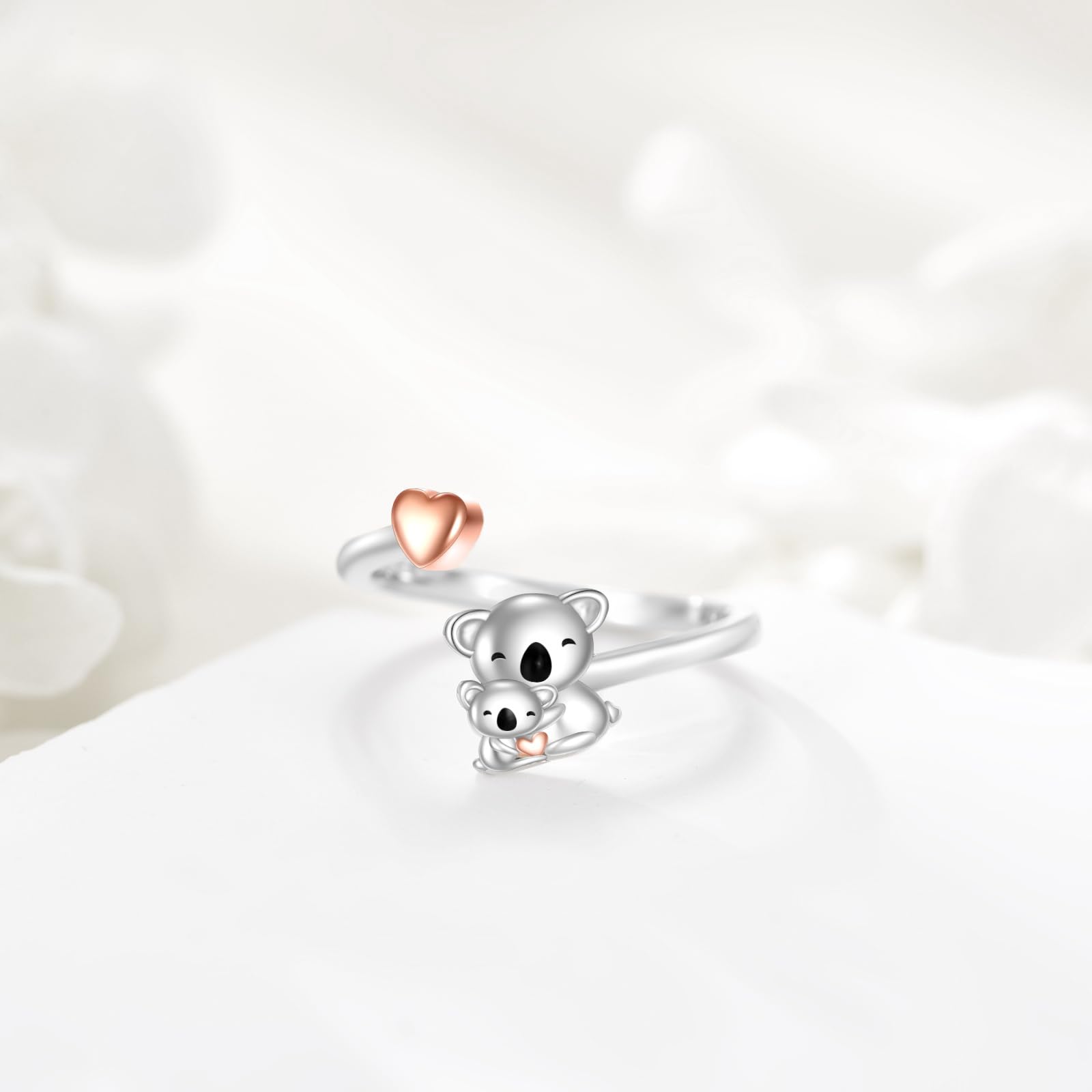 Tier Ring Sterling Silber Niedlicher Tier Schmuck
