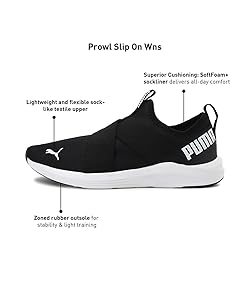 PUMA Women's Prowl Slip-On Shine Cross Trainers