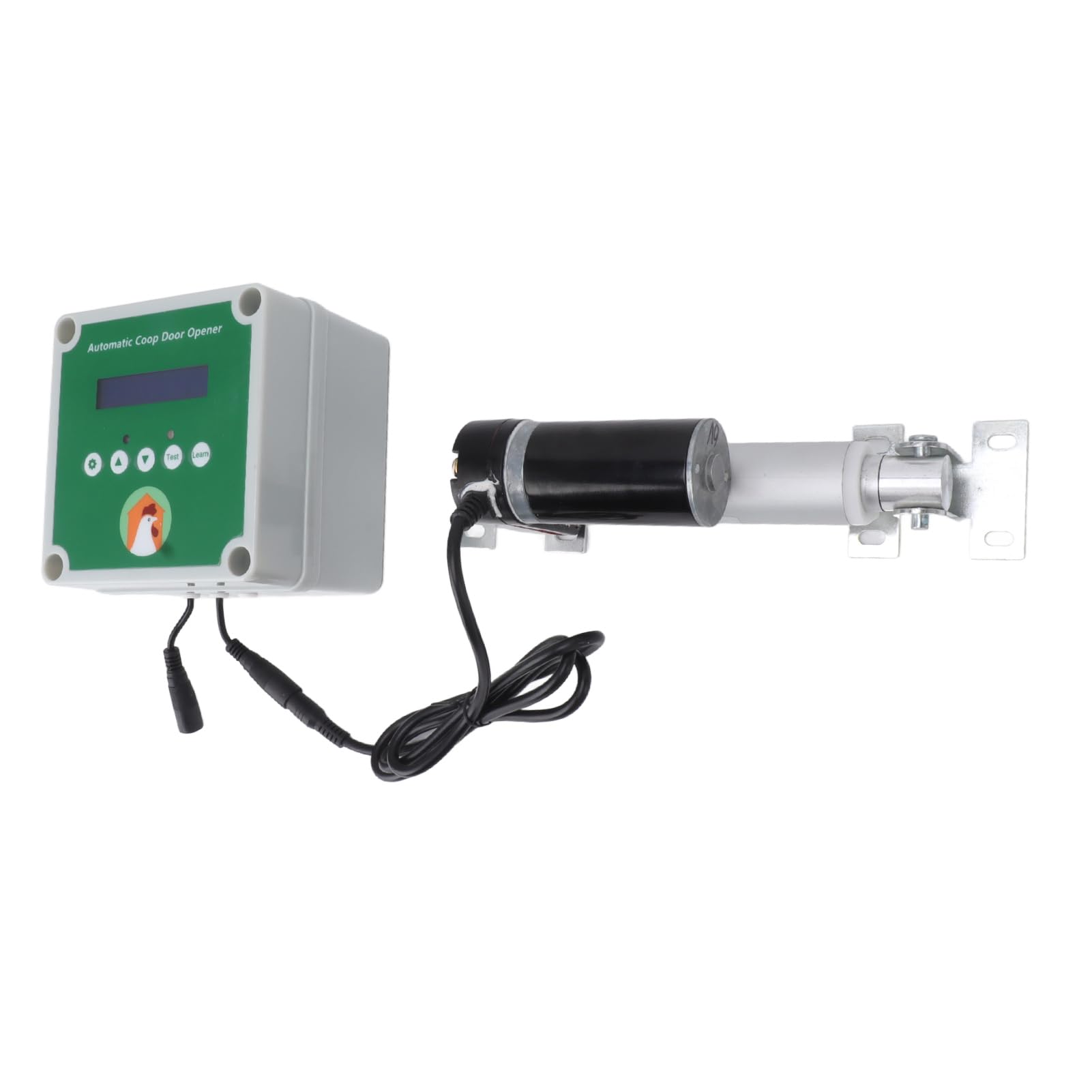 Porte Automatique De Poulailler VEVOR - Minuterie Et Capteur De Lumière, Télécommande - Dimensions 30x30 Cm, Aluminium, 66W