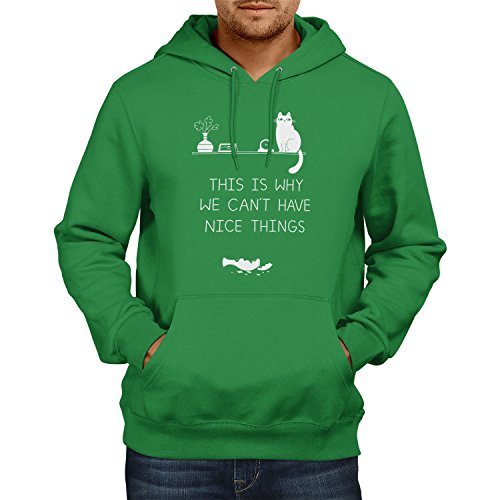 Preisvergleich Produktbild Texlab Herren No Nice Things Kapuzenpullover, Grün, S
